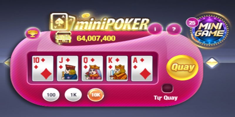 Nắm bắt mẹo quay hũ mini poker để tăng cơ hội chiến thắng